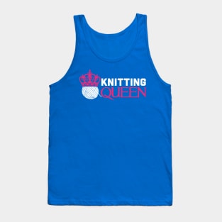 Knitting Queen (white) Tank Top